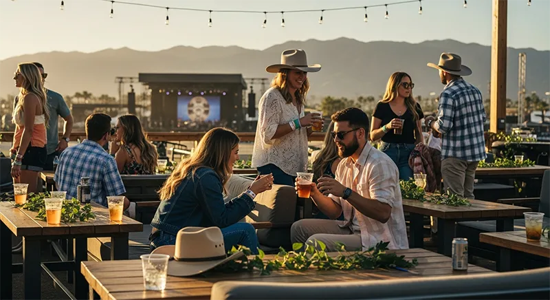 Friends in the VIP Area